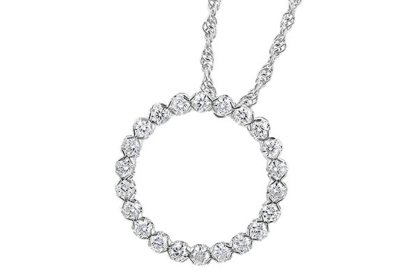 E318-33370: NECKLACE .50 TW