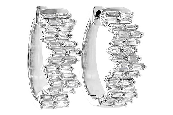 F235-59806: EARR .70 TW BAGUETTE DIAS