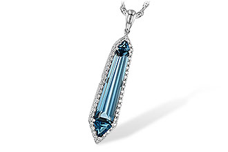 G235-55243: NECK 3.47 LONDON BLUE TOPAZ 3.70 TGW