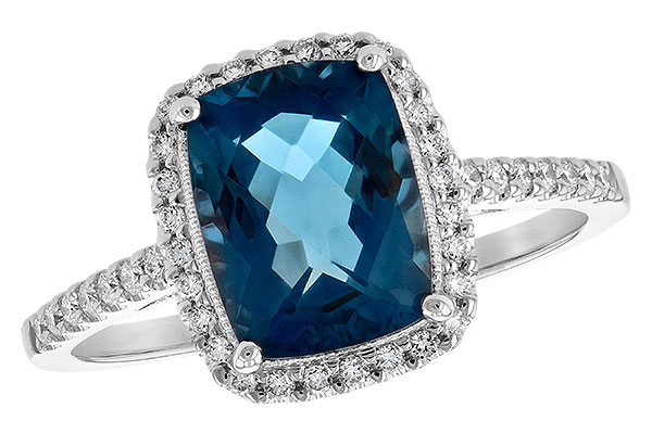 K234-72533: LDS RG 2.42 LONDON BLUE TOPAZ 2.62 TGW