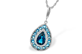 L235-58888: NECK 2.55 TW BLUE TOPAZ 2.65 TGW