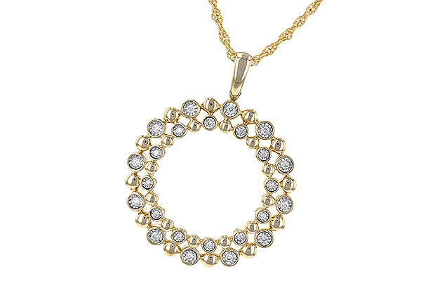 L235-59742: NECKLACE .12 TW