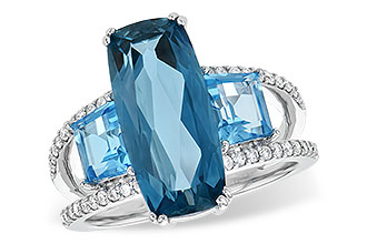 L235-60679: LDS RG 6.40 TW BLUE TOPAZ 6.67 TGW
